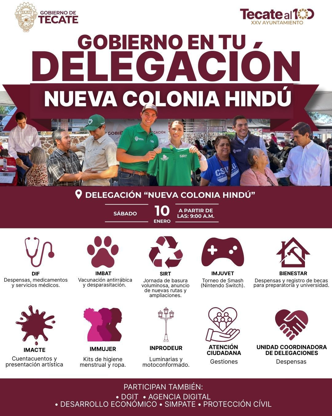 “Gobierno en tu delegación” Llevará servicios y apoyoa a la comunidad en Cerro Azul